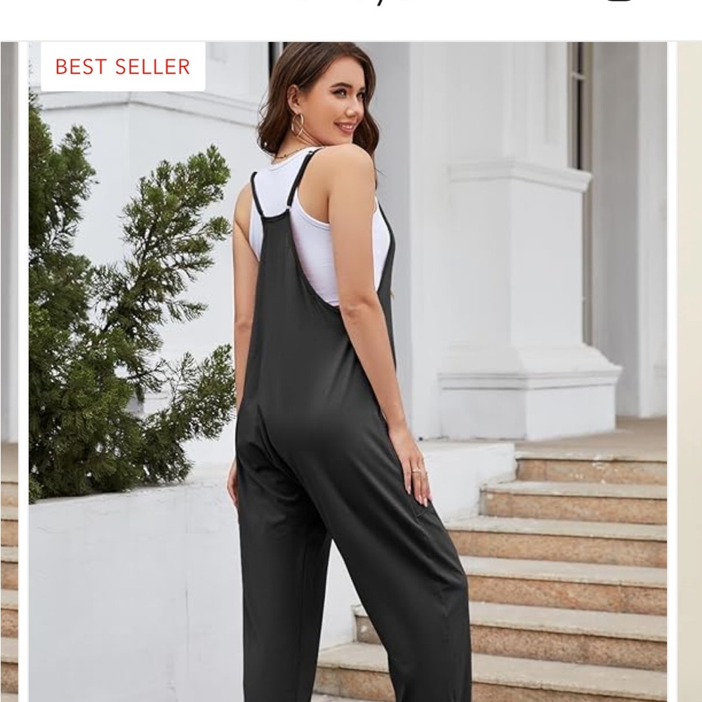 Women's Dark Grey Oversized Jumpsuit